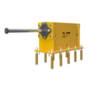 Amortecedores de parada com âncoras no solo