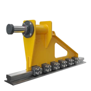 Amortecedores de parada com fixação de trilho